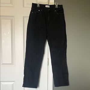 Abercrombie & Fitch Black Straight Leg Jeans